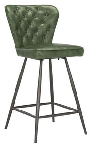 Ashby Set of 2 Counter Stool in Forest Green