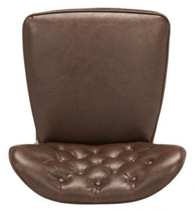 Aster Set of 2 Tufted Bar Stool in Brown