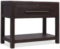 Driftwood One-Drawer Nightstand with Stone