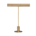 Storn 20.25" Tall Vintage Brass Iron Table Lamp with Tube Iron Shade