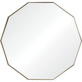 Cruz 40" Tall Irregular Wall Mirror, Yellow