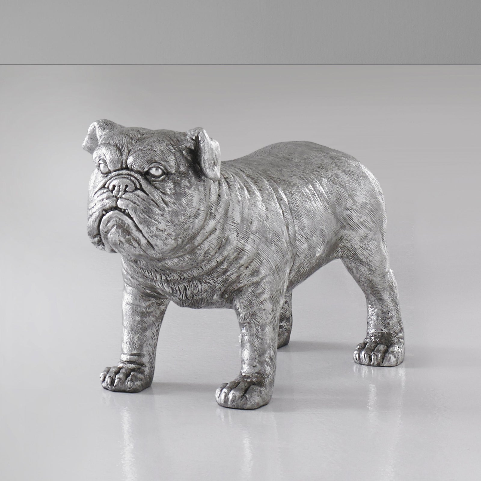 Bulldog in Silver Leaf