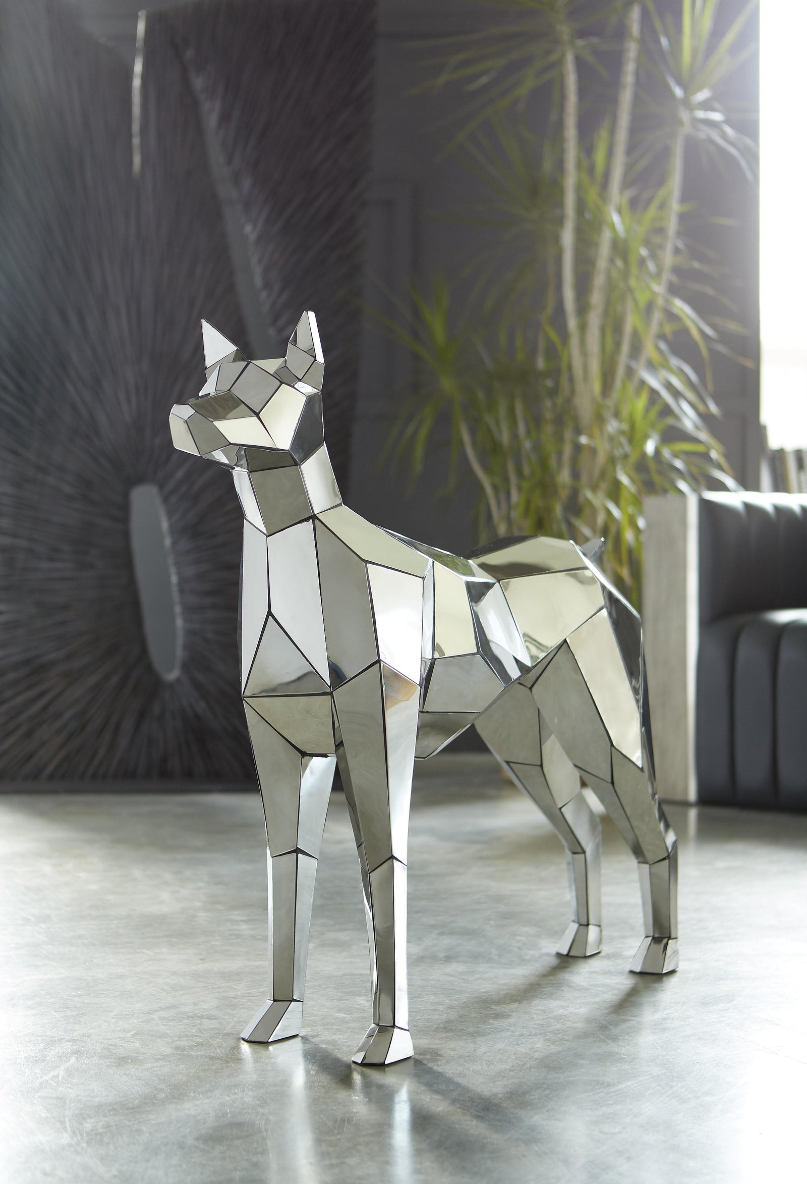 Crazy Cut Dog in Stainless Steel