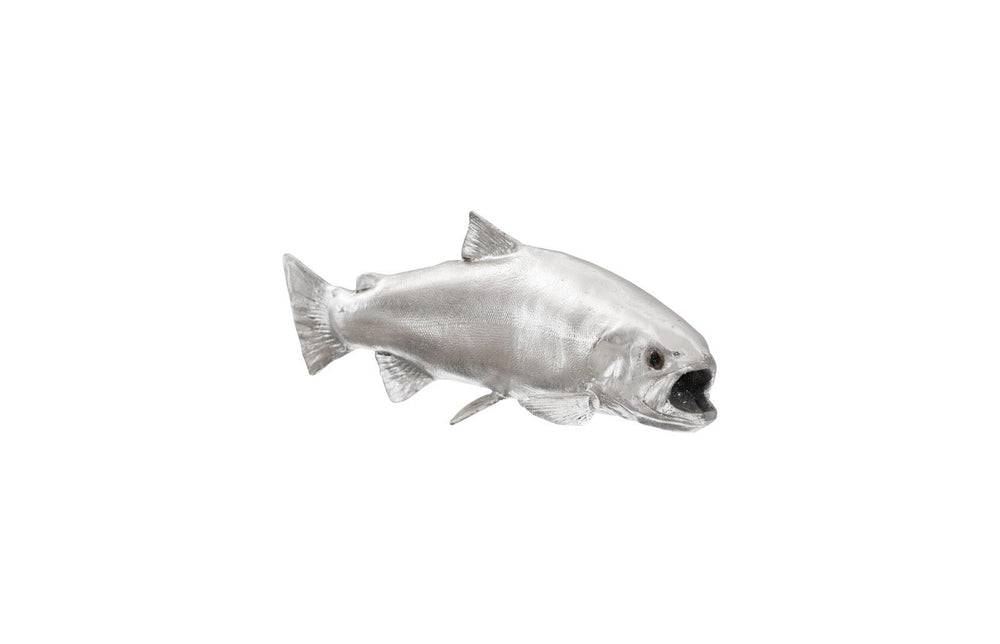 Rainbow Trout Fish in Silver Leaf