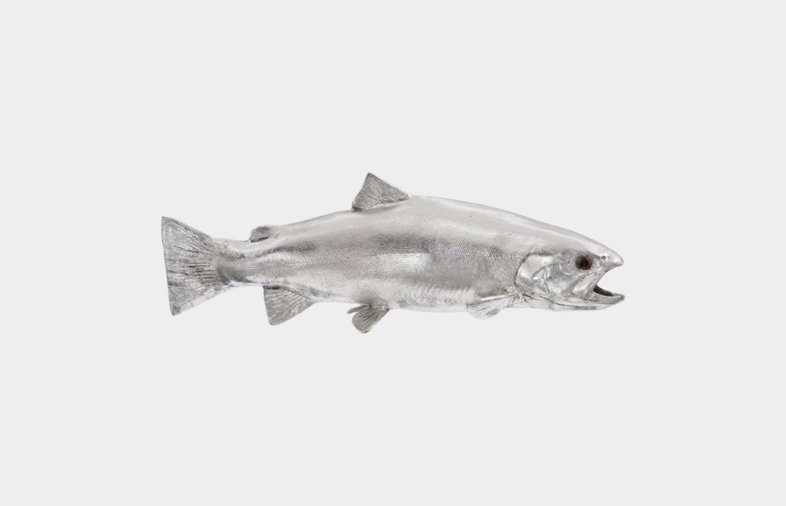 Rainbow Trout Fish in Silver Leaf
