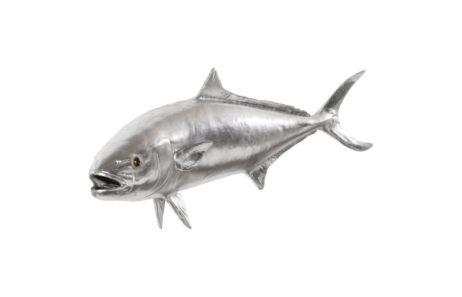 Yellow Tailed King Fish in Silver Leaf