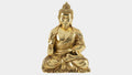 48" Gold Leaf Zen Figurine – Majestic Eastern Style Home Decor