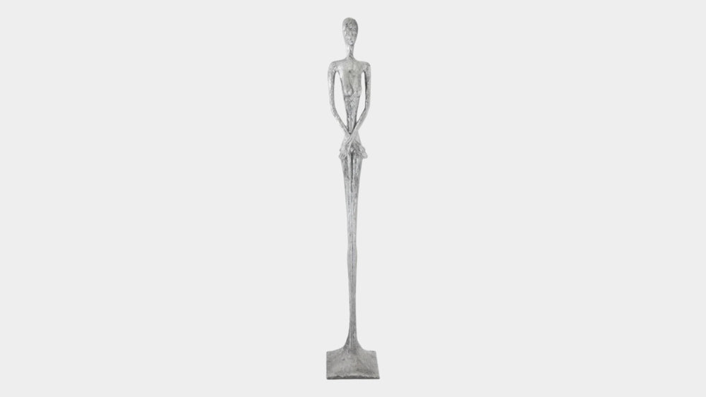 Lottie Sculpture in Liquid Silver