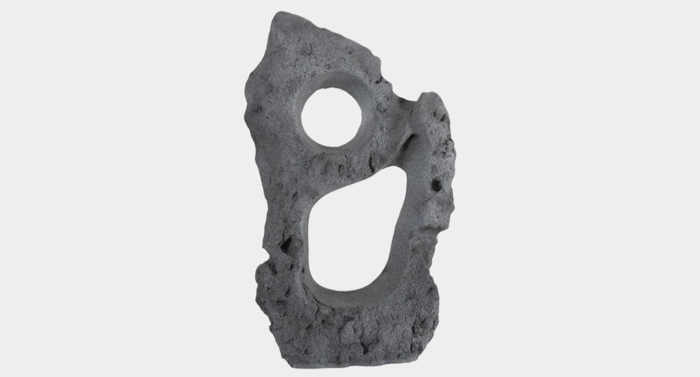Colossal 2 Charcoal Cast Stone Sculpture –Modern Organic Art