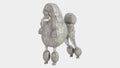 Poodle in Silver Leaf