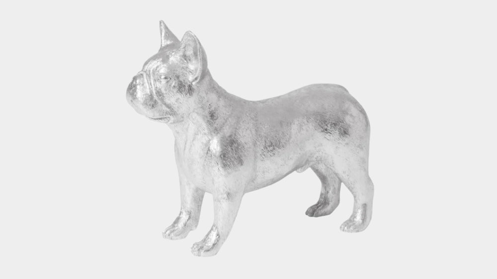 French Bulldog, in Silver