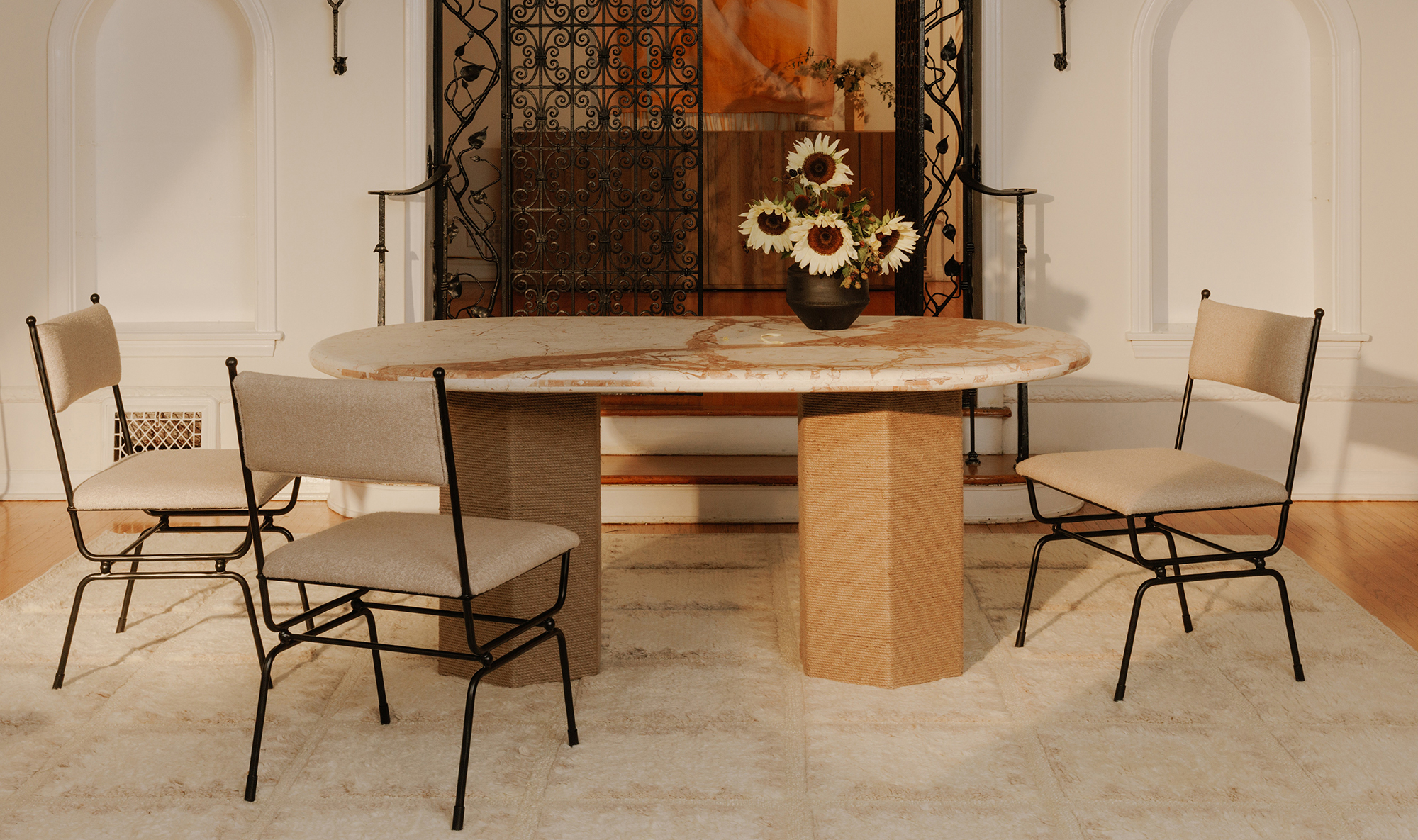 Sartoria Breccia Marble Dining Table