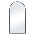 Waren 40" H x 20" W Wall Mirror, Matte Black