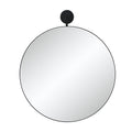 Adamas 42" H x 36" W Wall Mirror, Black
