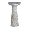Mercura Indoor Toronto Brown Marble Side Table (TA550B)