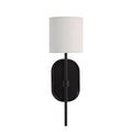 Fico 17.5" Height Wall Sconce, Black