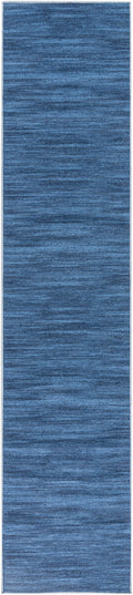 Nourison Washables Blue Modern Polyester Area Rug