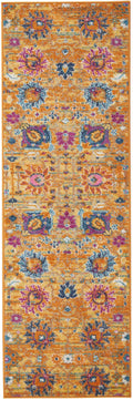 Passion Sunburst Bohemian Polypropylene Area Rug