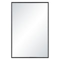 Agata 36" H x 24" W Wall Mirror, Black