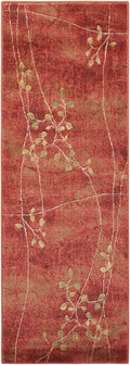 Somerset Flame Rustic Polyester Area Rug