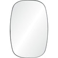 Bergen 36" Tall Rectangle Wall Mirror, Black