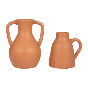 Set of 2 Terracotta Vase