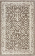 Eco Cycle Ivory Mocha Vintage Polyester Area Rug