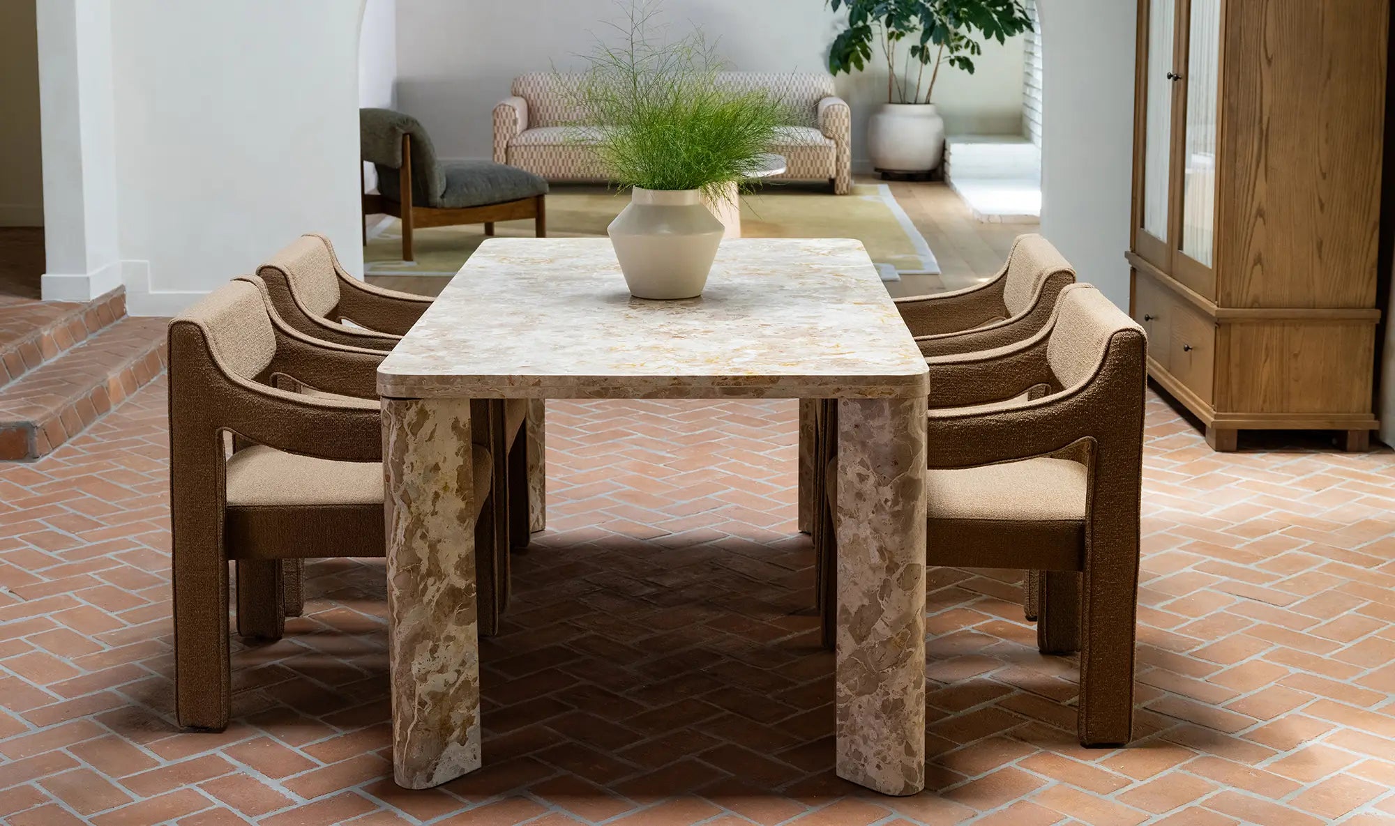 Segment Dining Table in Panther Stone