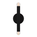Essie 11" Matte Black 2-Light Wall Sconce
