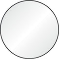 Claribel 30" Tall Round Wall Mirror, Black