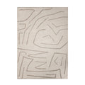Chloe 5' x 7'3" ft Handwoven Indoor Rug, Cream/ Beige