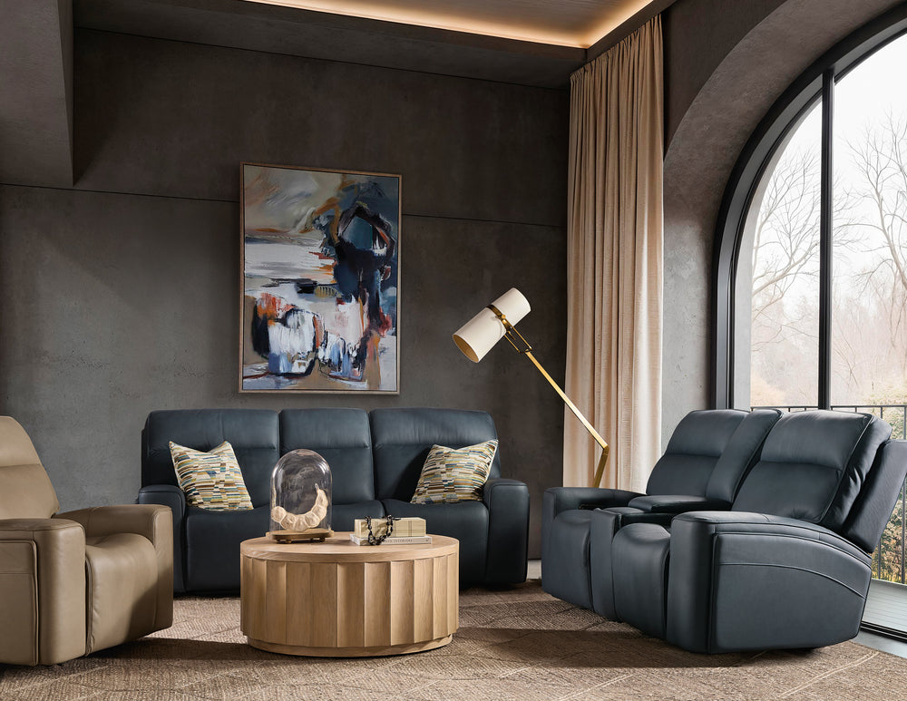 Riverton Power Gliding Console Loveseat with Power Headrest and Lumbar
