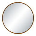Canna 36" H x 36" W Wall Mirror, Beige