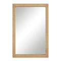 Sara 36" H x 24" W Wall Mirror, Brown