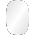 Gallegos 36" Tall Rectangle Wall Mirror, Yellow