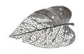 Birch Leaf Wall Art – Silver – XL