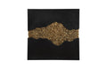 Geode Texture Panel Black and Gold | Wall Decor