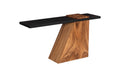 Slant Console | Natural/Black