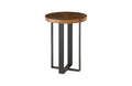Chuleta Bar Table on Black Metal Base | Wood