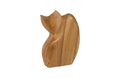 Nuzzled Cat Sculpture | Natural