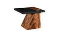 Slant Side Table | Natural/Black