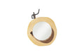 Atlas Cross Cut Mirror | Wood / Chamcha Wood