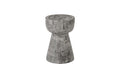 Curved Wood Stool – Thin | Gray Stone