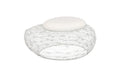 Wire Mesh Stone Stool with Cushion | Metal
