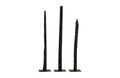 Post Set of 3 | Metal Base – Burnt