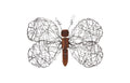 Wire Wing Butterfly Wall Art | Wood