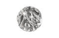 Cast Root Wall Tile | Resin – Silver Leaf – Round