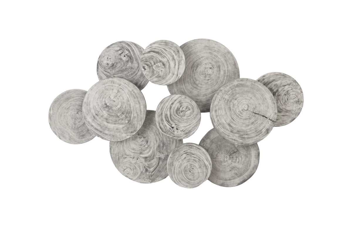 Clouds Wall Art | Resin - Gray Stone