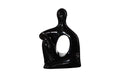 Seated Sculpture – Gel Coat Black