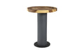 Concrete Bar Table | Chamcha Wood Top
